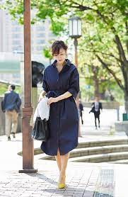 仕事後にデートがある日は シャツワンピでオシャレに決める 5月20日 bo te ボーテ 仕事の服装 シャツワンピース オフィススタイル