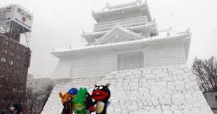 Snow Sculptures Hamamatsu Castle Snow Sculptures Sculptures Snow
