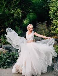 Garden Party Wedding Inspiration With A Dark Bold Color Palette Green Wedding Shoes Two Piece Wedding Dress Colored Wedding Dresses Ball Gown Wedding Dress