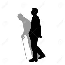 Young Man With Shadow Of Old Man Vector Silhouette On White Royalty Free Cliparts Vectors And Stock Illustration Image 116285684 Green screen swing bench man and woman talking silhouette shadow effect. young man with shadow of old man vector silhouette on white