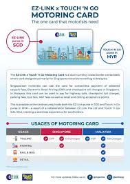 It is a contactless smart transport card that allows you to use the mrt, lrt, buses, and taxis in seconds! New Dual Currency Ez Link X Touch N Go Card Lets S Porean Motorists Pay For Tolls Shopping In M Sia Easily Great Deals Singapore