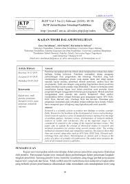 Pdf Kajian Teori Dalam Penelitian