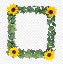 Free Free 107 Clipart Transparent Sunflower Border Png SVG PNG EPS DXF File