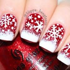 Vernis à ongles en gel. Modele Ongle Gel Deco Noel