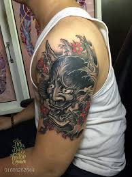 Tattoo mặt quỷ full lưng. Tattoo Máº·t Quá»· Samurai Novocom Top