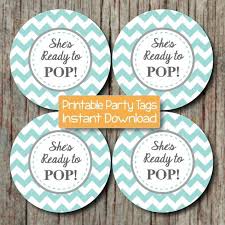 Free printable baby shower favor tags in 20+ colors. Ready To Pop Printable Boy Baby By Bumpandbeyonddesigns On Zibbet