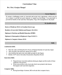 Physician residents and fellows who start writing their curriculum vitae (cv) usually approach the task expecting that it will be a straightforward matter of letting the world know where they've been and what they've done, in a document that is about three pages in. Fresher Doctor Resume 3 Free Word Pdf Documents Download Free Premium Templates