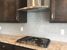 3x6 Subway Tile Desert Gray Backsplash Installed Brick Joint Grey Backsplash Kitchen Kitchen Backsplash
