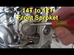 Replacing Front Sprocket On Dirt Bike For More Torque And Hp