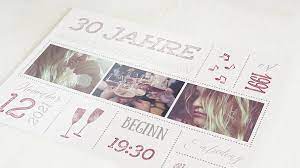 Personalisiere das buch für dein kind & unterstütze einen guten zweck! Einladungskarten 30 Geburtstag Selbst Gestalten