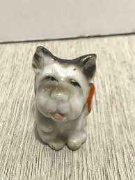 Vintage Small Terrier Dog Figurine Made in Japan Retro Decor Pet Lover Gift 