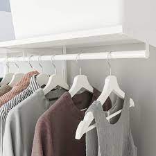 Boaxel Clothes Rail White 23 5 8 Ikea In 2021 Clothes Rail Ikea Boaxel Wall Mounted Clothes Rail
