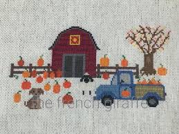 This site has a beautiful little cross stitch wedding sampler called wedding bells. Pumpkin Farm Crossstitch Truck Pattern Instant Download Cross Etsy Fall Cross Stitch Halloween Cross Stitch Patterns Cross Stitch