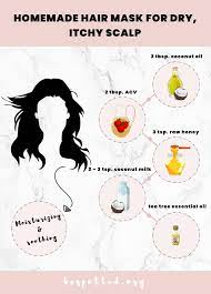 Wash off your hair with warm water. Homemade Hair Mask For Dry Scalp Moisturizing Soothing