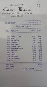 Requisitos básicos que debe cumplir una empresa antes de iniciar una obra. La Cuenta Fotografia De Restaurante Casa Lucio Madrid Tripadvisor