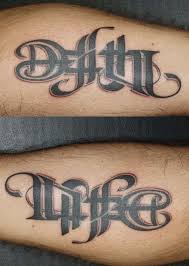 See more ideas about ambigram tattoo, ambigram, tattoos. Pin On Body Art