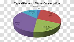 Pie Chart Drinking Water Water Footprint Digital Art Word
