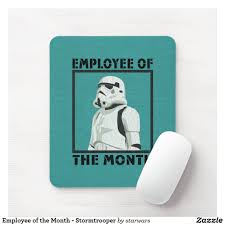 Employee Of The Month Stormtrooper Mouse Pad Zazzle Com Stormtrooper Classic Star Wars Mouse Pad