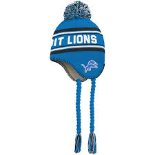 If you are looking for some fun detroit lions fan gear of for some unique detroit lions gifts you've come to the right place. Toddler Detroit Lions Blueblack Jacquard Tassel Knit Hat With Pom