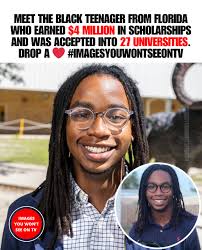 Jonathan Walker, a Florida teen, has been accepted to 27 top colleges,  including Harvard, Stanford, and MIT, with over $4 million in scholarships.  He plans to pursue engineering and entrepreneurship to create