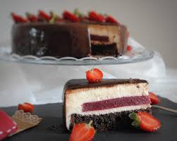 Mousse di fragole e mascarpone. Torta A Specchio Fragole E Cioccolato Il Dolce Di Alice