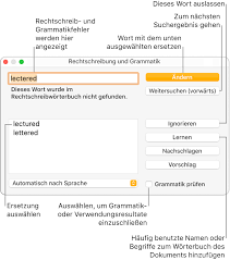 Rechtschreibprufung In Pages Auf Dem Mac Apple Support
