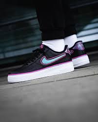 Air Force 1 Lv8 Black And Pink Nike Air Force 1 07 Lv8 Sport Nike Nba Airforce1 Airforce Nikeairforce1 Everysize Nike Air Force Nike Nike Air