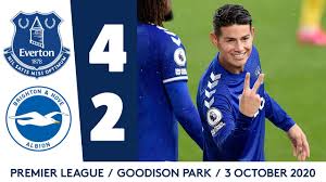 Records held by everton are: Everton 4 2 Brighton James Rodriguez At The Double Premier League Highlights Youtube