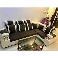 We even have leather and velvet if you're going for that luxe look. L Shape Modern Sm0022 Fabric Sofa Set For Home Hotel Living Room Rs 21000 Set Id 21280342962