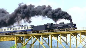 磐越西線 slばんえつ物語 c57形蒸気機関車sl c57 180 蒸気機関車 黒煙 旅
