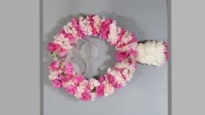 Indian wedding garlands fresh flowers uk. How To String A Fresh Flower Garland With Carnations And Spider Mums Youtube