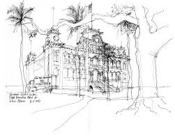 Iolani Palace Seeing Thinking Drawing Drawings Building Art Observation