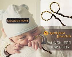 Black And Gold Bracelet For Babies Gold Paunchi Or Nazaria For New Born Baby With 12 Gold Beads And Black Beads Strung On Adjustable Silk Thread Baby Bracelet Newborn Baby Black Beads