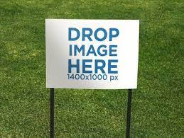 Download Placeit Real Estate Lawn Sign Mockup Against The Grass