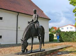 Equestrian statue of Thomas Masaryk in Lany Czech Republic