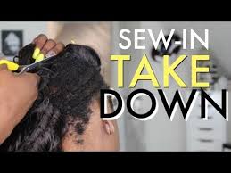 It can be really tricky cleansing your natural hair, especially when you can't reach your scalp. Sew In Take Down 2 Months Of Hair Growth Under Weave Youtube