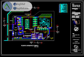 مخطط مطعم للوجبات الخفيفة Fast Food اوتوكاد Dwg