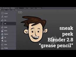 Sneak Peek Grease Pencil Blender 2 8 Youtube Blender Tutorial Blender Blender 3d