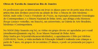 Como Trabalhar Tarsila Do Amaral Na Educacao Infantil