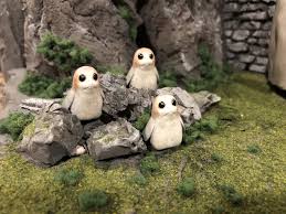Star Wars The Last Jedi Custom Diorama Repaint Luke Skywalker Rey Porgs Ahch To Jedi Temple Rey Star Wars Custom Action Figures Star Wars