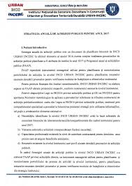 2 de rezultate pentru eticheta ministerul cercetarii si inovarii. Strategia AnualÄ De AchiziÈii Publice Pentru Anul 2017 Urban Incd Incerc