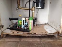 kitchen sink water damage in los