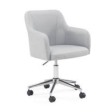 Olivier varentone grey desk dining table. Mainstays Soft Upholstery Seat Adjusts To Your Preferred Height Low Back Office Chair Chrome Base Light Grey Office Chair Chair Home Office Chairs