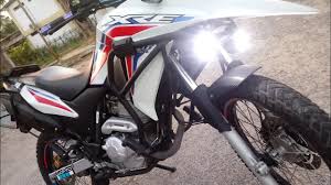 Xre 300 Farol Auxiliar Led U7 Primeiro Teste Youtube