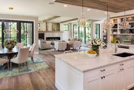 Where space is tight, there are some brilliant design ideas out there for kitchen islands with banquette seating attached. Pin By Maria Luz Daly On Family Areas Fabulous Open Plan Kitchen Living Room Open Concept Kitchen Living Room Transitional Kitchen Design