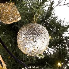 The Seasonal Aisle Beaded Ball Ornament Wayfair Co Uk Ball Ornaments Glass Ball Ornaments Ornament Set