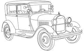 Vintage old school mustang convertible coloring page. Old Car Coloring Pages Free Printable Coloring Pages For Kids