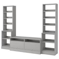 Havsta Tv Storage Combination Gray 111x18 1 2x83 1 2 Ikea In 2020 Tv Storage Living Room Storage Ikea