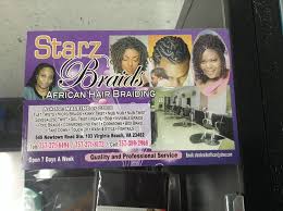 Please call virginia for your hair braiding and weaves 3012775210 for your appointment. Starz Braids Home Facebook