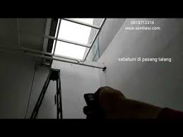 Sehingga untuk kanopi dengan lebar 3 m, maka dibutuhkan kurang lebih 4 batang baja ringan yang disusun secara memanjang dan 1 baja ringan yang dibagi dua dan disusun. Canopy Sliding Kanopi Buka Tutup Lokasi Di Belakang Rumah Tanah Lebih Youtube